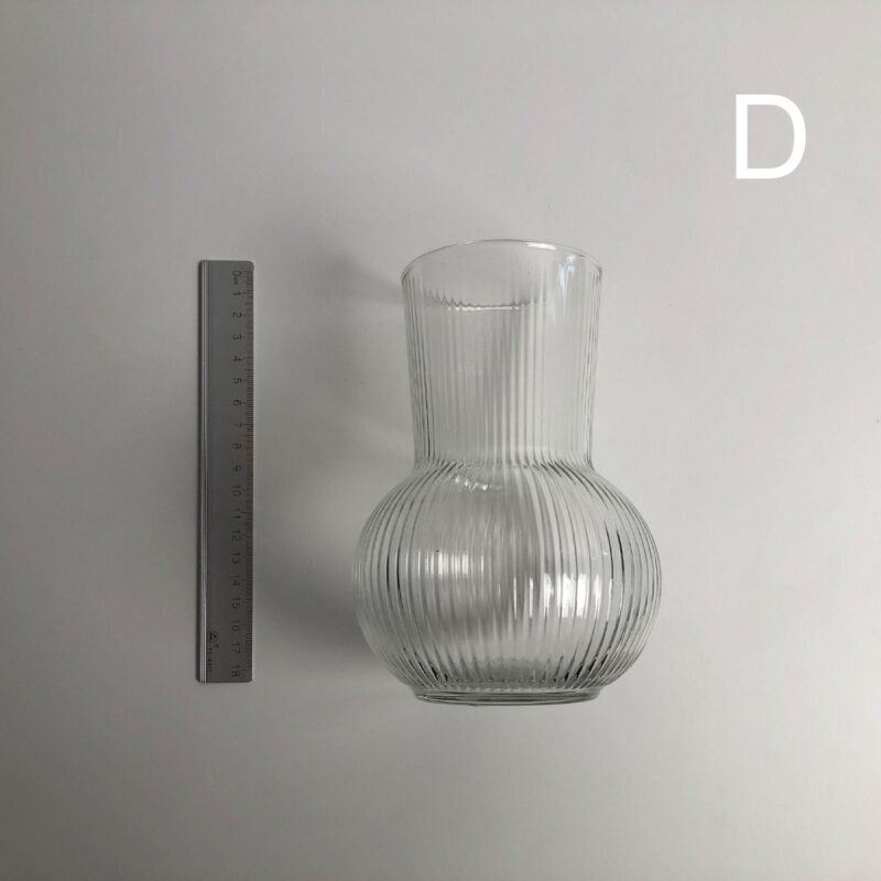 D ✤ 透明花器_扁圓形窄口